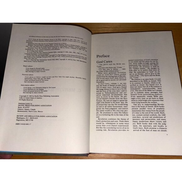 The Message Of Revelation: God Cares Volume Two C. Mervyn Maxwell Hardcover Book - Picture 9 of 14